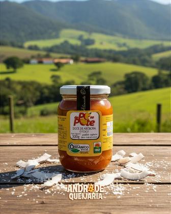 Imagem de Doce de Abóbora com Coco Orgânico - 300g - Produto Natural e Saudável