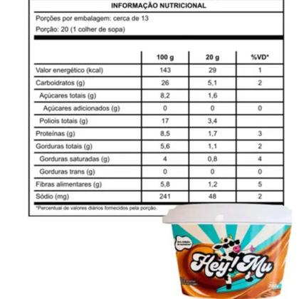 Imagem de Doce de Leite 250g Zero Açúcar Fit Exercício Funcional - Hey! Mu