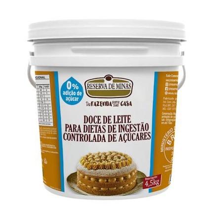Imagem de Doce de leite balde 4.5 kg reserva de minas diet zero açucar reserva de minas