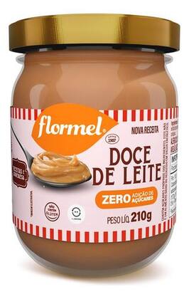 Imagem de Doce De Leite Flormel Zero Açucar Vidro 210g