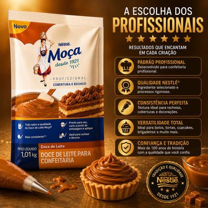 Imagem de DOCE DE LEITE NESTLÊ MOÇA 1,01kg PROFISSIONAL