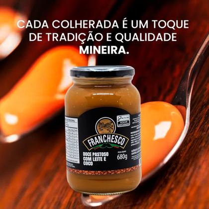 Imagem de  Doce de Leite Pastoso com Coco Franchesco Pote Vidro 680g