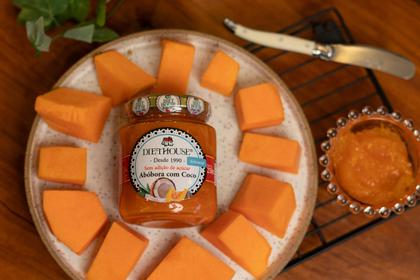 Imagem de Doce Diet Vegano de Abóbora com Coco Cremosa Sem Açúcar - Diet House