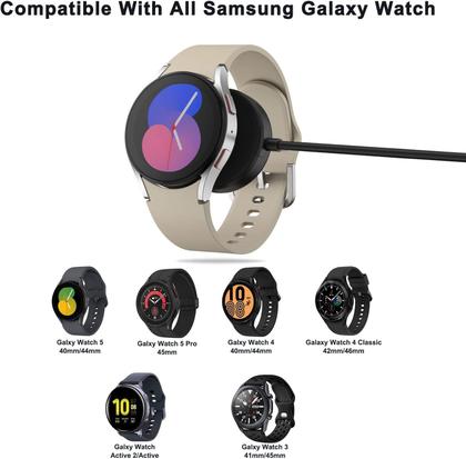 Imagem de Dock Carregador Sem Fio Por Indução Compativel Com Samsung Galaxy Watch Active 1 E 2 Watch 3 4 5 6 Pro Classic/4/3/Activ