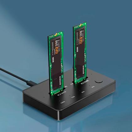 Dock para Clonar Copiar SSD M2 NVME NGFF Type C CS-DOC-NVME/NGFF F3 ...