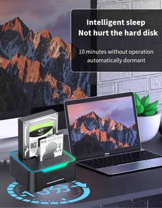 Imagem de Dock Station Dual Hd Ssd Sata 2.5 E 3.5 Usb 3.0 Universal Nf