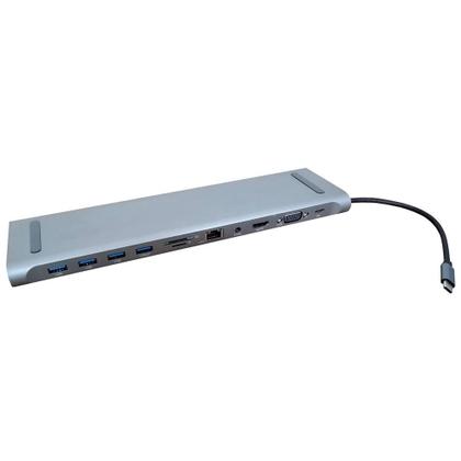 Imagem de Dock Station Multifunção 11 em 1 USB Tipo C para Lan RJ45