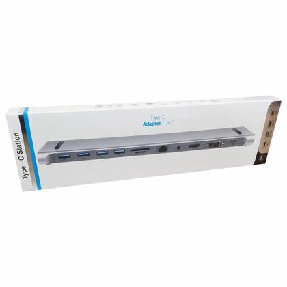 Imagem de Dock Station Multifunção 11 em 1 USB Tipo C para Lan RJ45