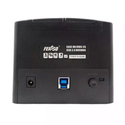Imagem de Dock Station Para HD SSD Sata 3 USB 3.0 Clone FAHD-35 Feasso Com Cooler