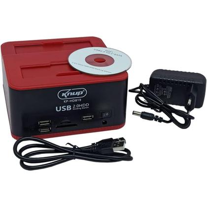 Imagem de Dock station para hdd 2.5''/3.5" knup kp-hd819