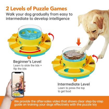 Imagem de Dog Puzzle Toy Potaroma 2 Levels Slow Feeder Food Treat