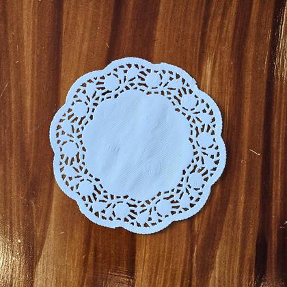 Imagem de Doilies toalha de papel rendado Redondo 12,5cm Azul 52 un