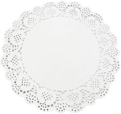 Imagem de Doilies toalha de papel rendado Redondo 40,5cm Branco 52 un