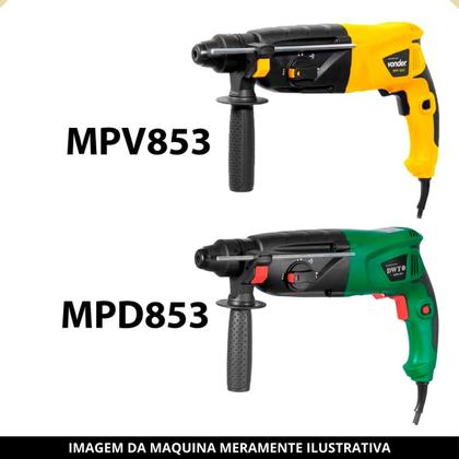 Imagem de Dois Pares Esc. De Carvão P/ Martelete Vonder Mpv853/mpd853