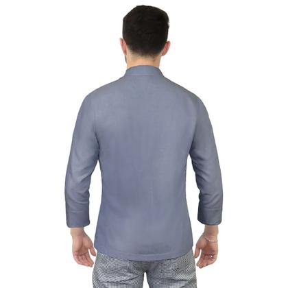 Imagem de Dolmã Chefe de Cozinha Masculino Jeans Jaleco Chef de Cozinha