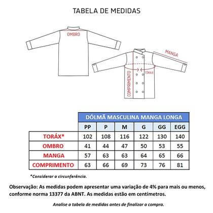 Imagem de Dólmã masculina Gambuza chef cozinha com bandeira