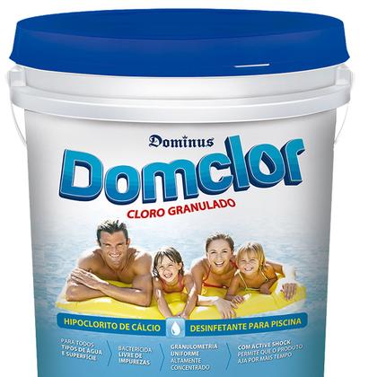 Imagem de Domclor Hipoclorito de Calcio 65 Balde 10kg Cloro Para Piscinas Granulado Tratamento Limpeza