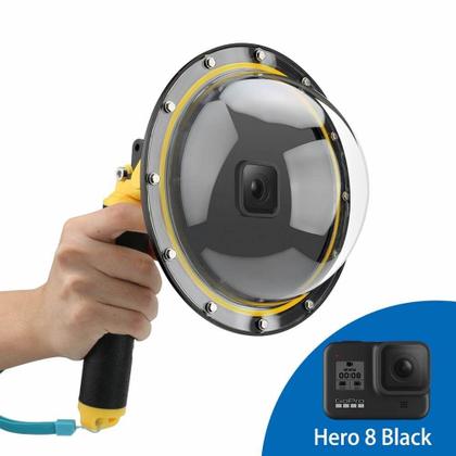 Imagem de Dome para GoPro Hero 8 Black com Bastão e Gatilho Telesin