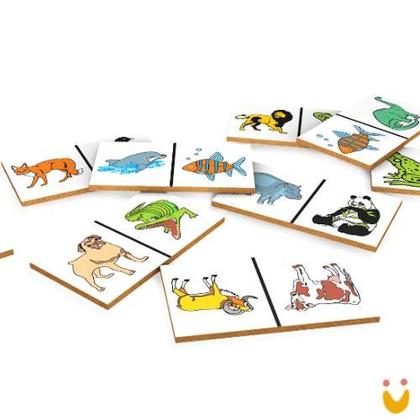 Imagem de Dominó Animais Carlu - Educativo e Divertido