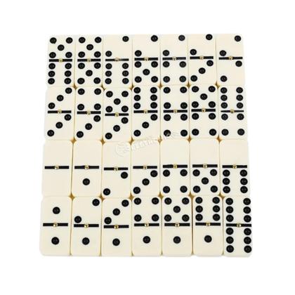 Imagem de Domino De Osso Profissional Estojo 28 Peças Diverção LUADO28