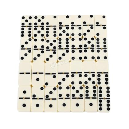 Imagem de Domino De Osso Profissional Estojo 28 Peças Diverção LUADO28