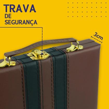 Imagem de Domino De Osso Profissional - Pedras Grandes- C/maleta -nybc