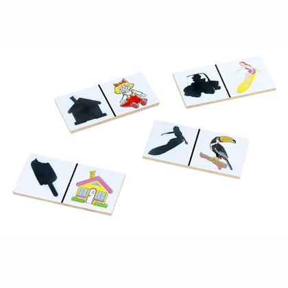 Imagem de Dominó Encontrando a Sombra - 28 peças - Madeira - 1027 - Carlu