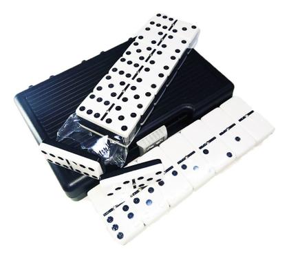 Imagem de Dominó Profissional 28 Peças Com Maleta Duas Cores 2 Faces