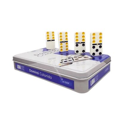 Imagem de Domino Profissional Acompanha Estojo Em Lata 28 Peças LK510F