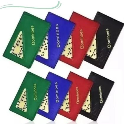 Imagem de Dominó Profissional De Osso - Estojo Com 28 Peças