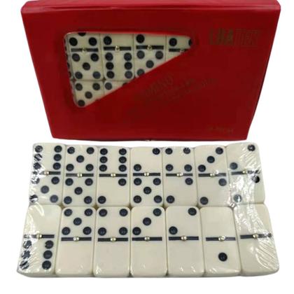 Imagem de Dominó Profissional De Osso - Estojo Com 28 Peças Dominó
