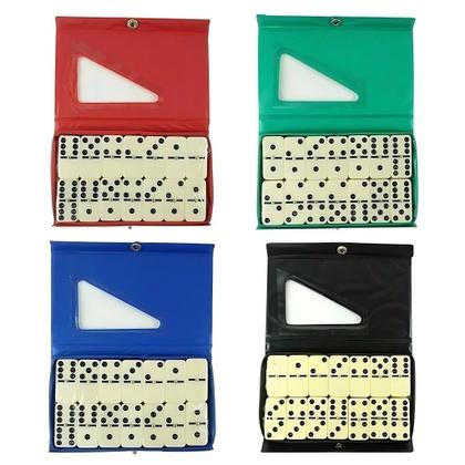 Imagem de Dominó Profissional De Osso Estojo Com 28 Peças Dominó Estojo