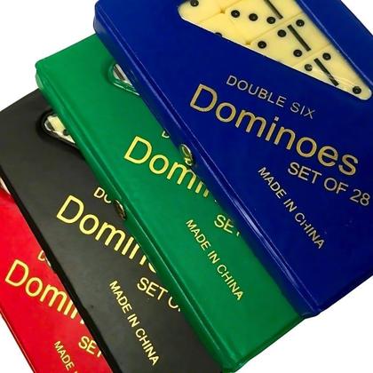 Imagem de Dominó Profissional De Osso Estojo Com 28 Peças Dominó Estojo