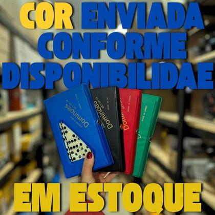 Imagem de Dominó Profissional De Osso Estojo Com 28 Peças Domino Pedra