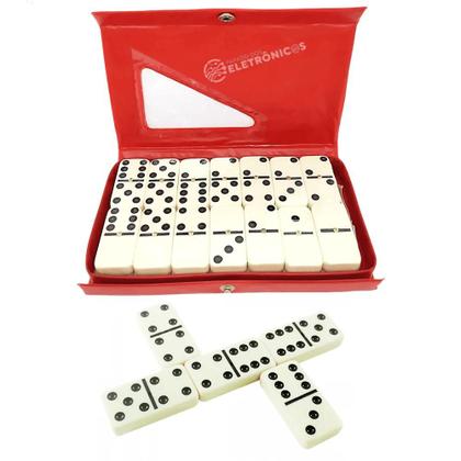 Imagem de Domino Profissional Estojo 28 Peças Jogo Divertido Com Estojo LUADO28VM