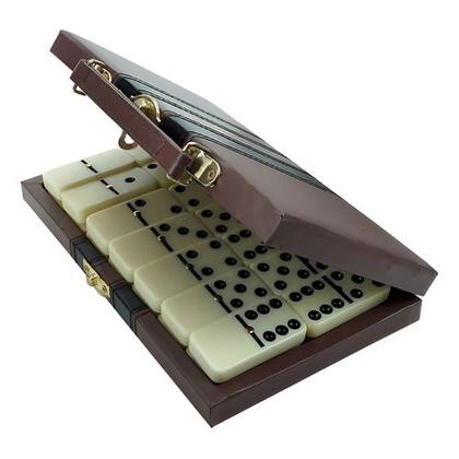 Imagem de Dominó Profissional Modelo Osso com Maleta 12 mm