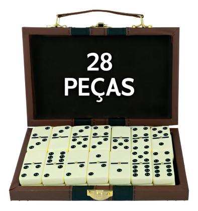 Imagem de Dominó Profissional Modelo Osso com Maleta 12 mm