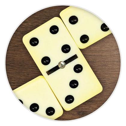 Imagem de Dominó Profissional Osso Estojo 28 Peças Double Six Jogo 8mm Verde