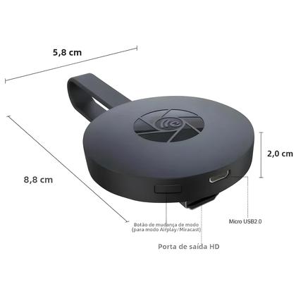 Imagem de Dongle HDMI Miracast 1080P - Espelhamento de Tela Sem Fio para Android e iOS
