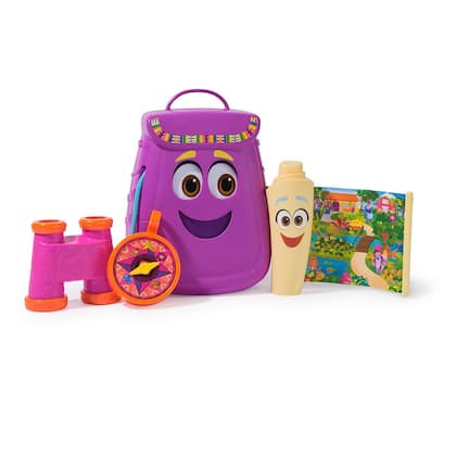 Imagem de Dora Aventureira - Mochila Com Mapa, Binóculo e Bússola