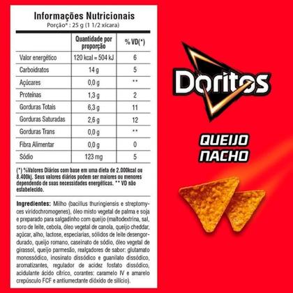 Imagem de Doritos Elma Chips Sabor Queijo Nacho 210g