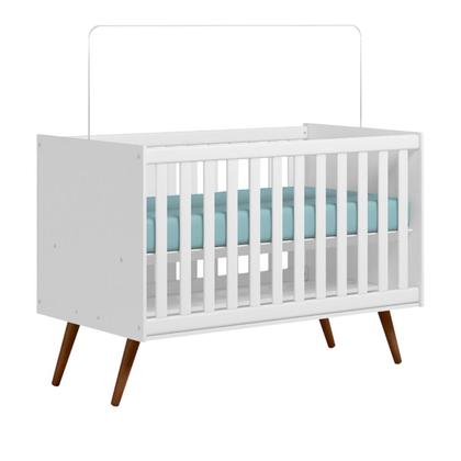 Imagem de Dormitorio Infantil Melinda com Berço Q Encanto MDF Branco Pheonix Baby