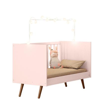 Imagem de Dormitorio Infantil Melinda com Berço Q Encanto MDF Rosê Pheonix Baby