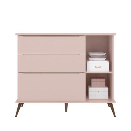 Imagem de Dormitorio Infantil Melinda com Berço Q Encanto MDF Rosê Pheonix Baby