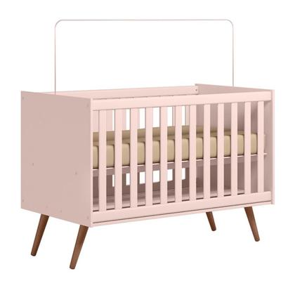 Imagem de Dormitorio Infantil Melinda com Berço Q Encanto MDF Rosê Pheonix Baby