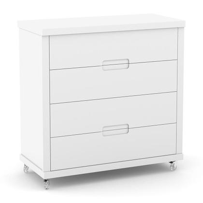Imagem de Dormitório Tutto New 4 Portas, Cômoda 4 Gavetas e Berço com Capitonê - Matic Móveis