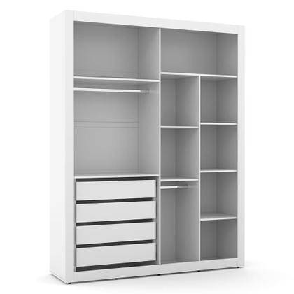 Imagem de Dormitório Tutto New 4 Portas, Cômoda 4 Gavetas e Berço com Capitonê - Matic Móveis