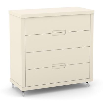 Imagem de Dormitório Tutto New 4 Portas, Cômoda 4 Gavetas e Berço com Capitonê - Matic Móveis