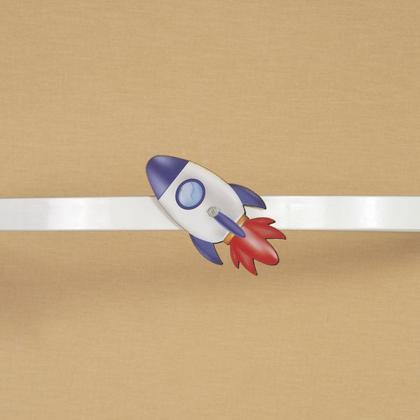 Imagem de Dossel Dorsel de Parede  Foguete Astronauta Espaço Azul