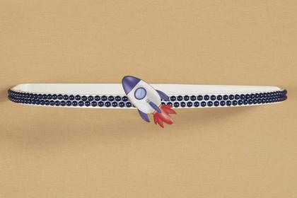 Imagem de Dossel Dorsel de Parede Foguete com Perola Azul Espaço Astro